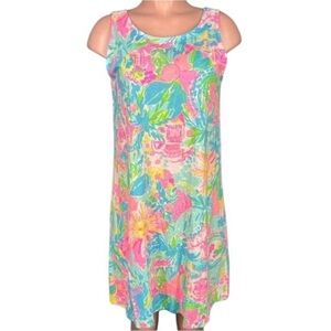 Lilly Pulitzer dress Essie Sleeveless Sunny State of Mind Dress women Size M